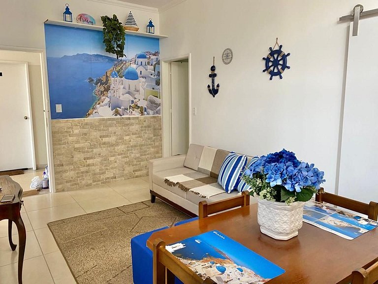 Apê 50m da Praia c/ 2 Quartos com WI-FI 250Mps