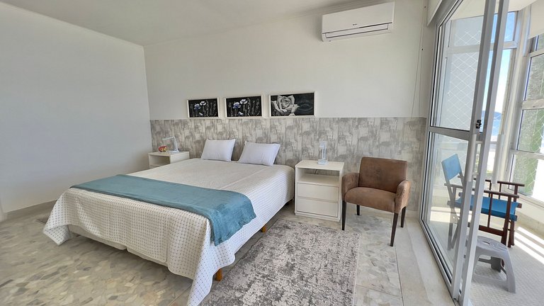 Apê de Luxo Vista Mar c/5 Quartos - Wi-Fi e 1 Vaga
