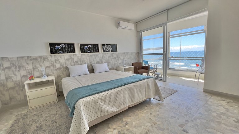 Apê de Luxo Vista Mar c/5 Quartos - Wi-Fi e 1 Vaga