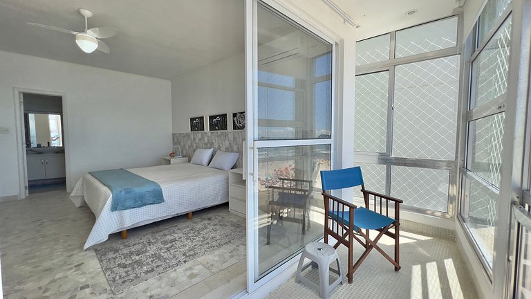 Apê de Luxo Vista Mar c/5 Quartos - Wi-Fi e 1 Vaga