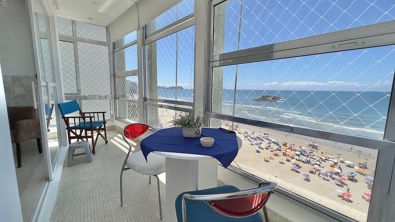 Apê de Luxo Vista Mar c/5 Quartos - Wi-Fi e 1 Vaga