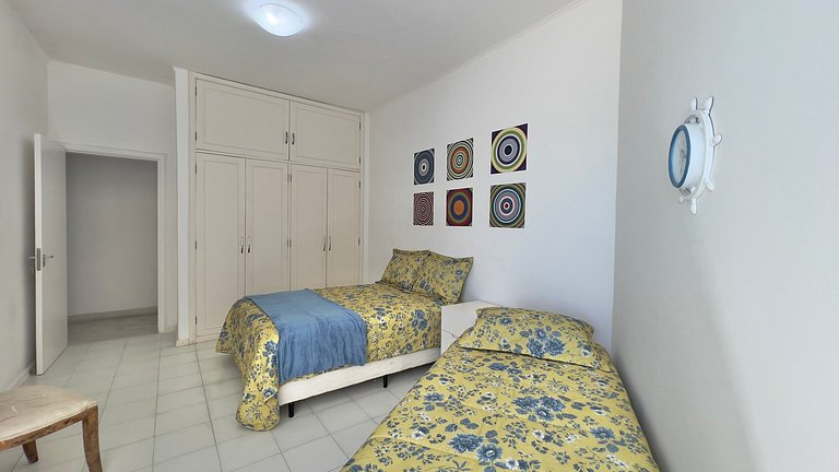 Apê de Luxo Vista Mar c/5 Quartos - Wi-Fi e 1 Vaga