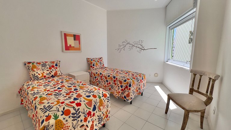 Apê de Luxo Vista Mar c/5 Quartos - Wi-Fi e 1 Vaga