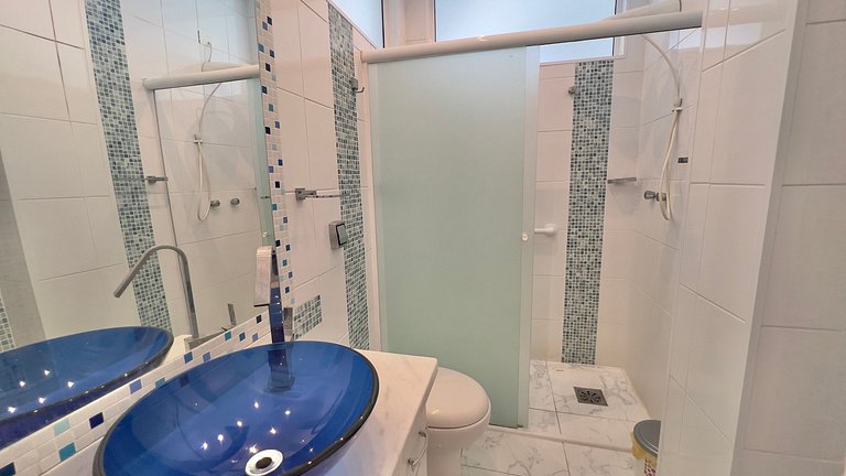 Apê de Luxo Vista Mar c/5 Quartos - Wi-Fi e 1 Vaga
