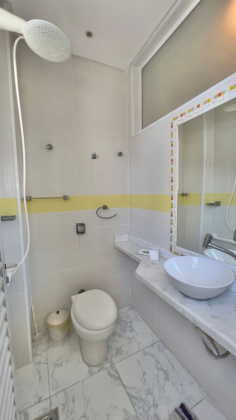 Apê de Luxo Vista Mar c/5 Quartos - Wi-Fi e 1 Vaga