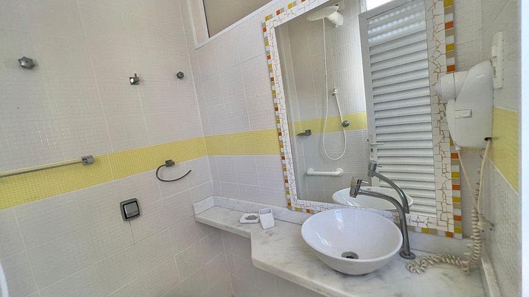Apê de Luxo Vista Mar c/5 Quartos - Wi-Fi e 1 Vaga