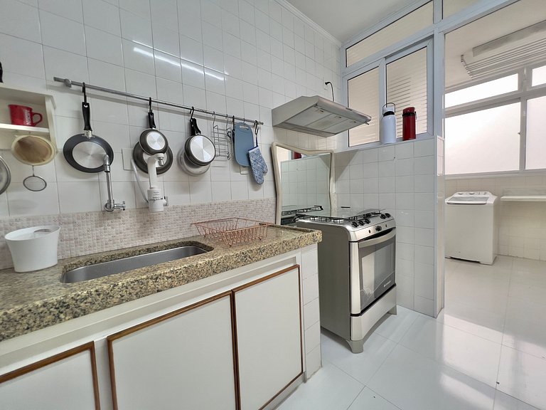 Apê de Luxo Vista Mar c/5 Quartos - Wi-Fi e 1 Vaga