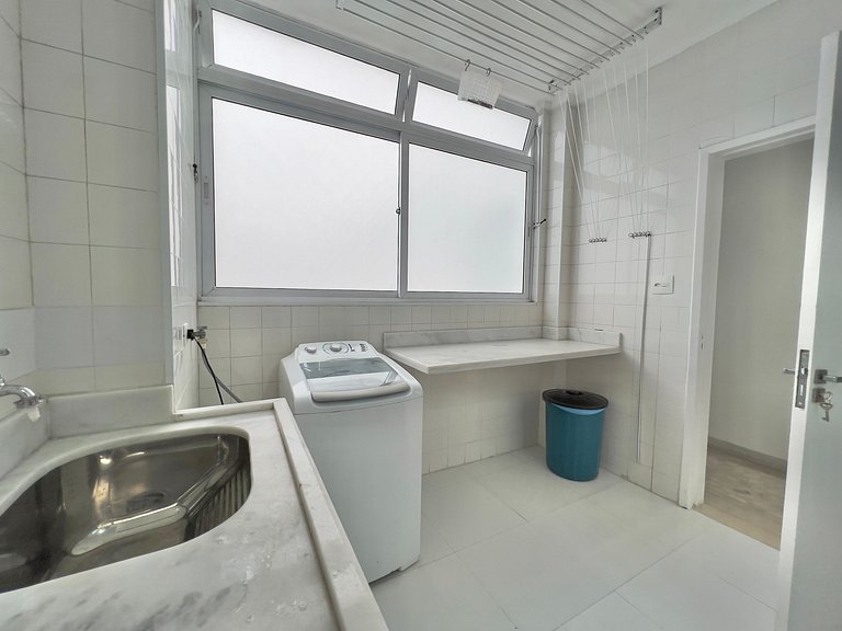 Apê de Luxo Vista Mar c/5 Quartos - Wi-Fi e 1 Vaga