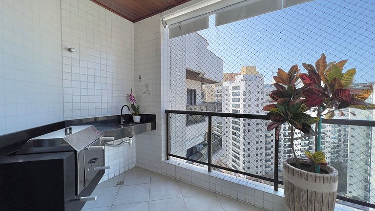 Varanda Gourmet com 2 Vagas - Apto Perfeito