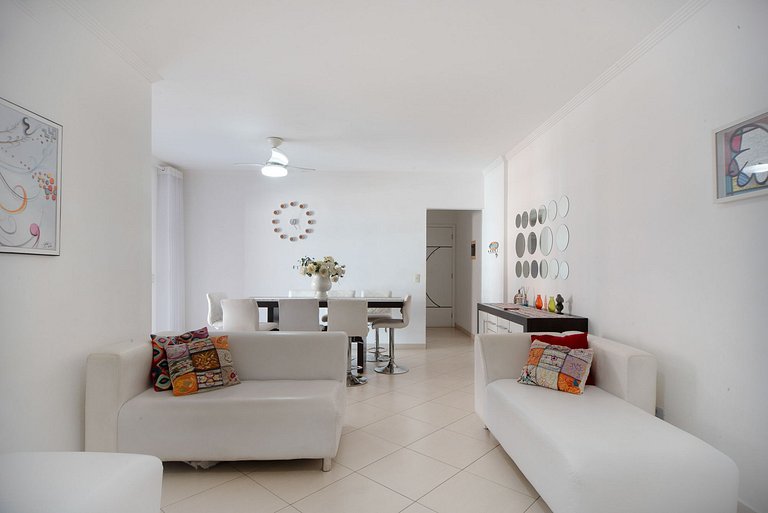 Lindo Apto com Varanda Gourmet Vista Mar - 2 Vagas