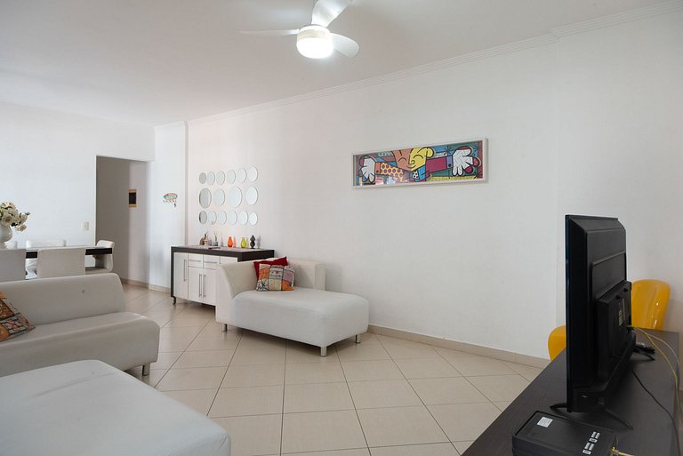 Lindo Apto com Varanda Gourmet Vista Mar - 2 Vagas