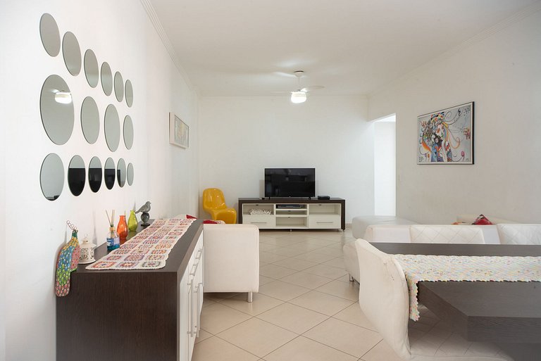 Lindo Apto com Varanda Gourmet Vista Mar - 2 Vagas