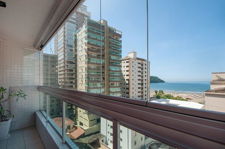 Lindo Apto com Varanda Gourmet Vista Mar - 2 Vagas