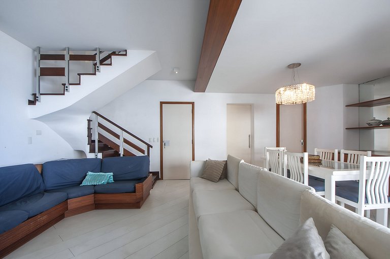 Lindo Duplex pé na areia - 3 Suítes e 2 Vagas