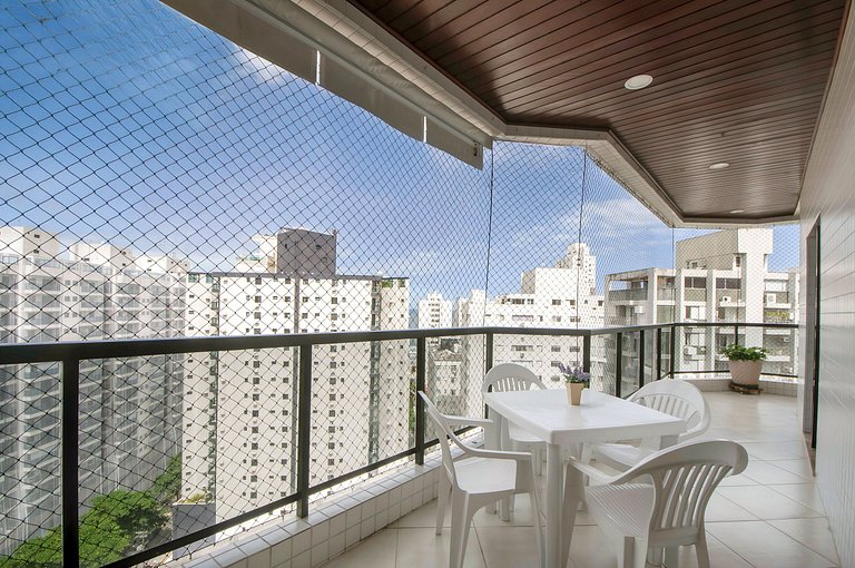 Varanda Gourmet com 2 Vagas - Apto Perfeito