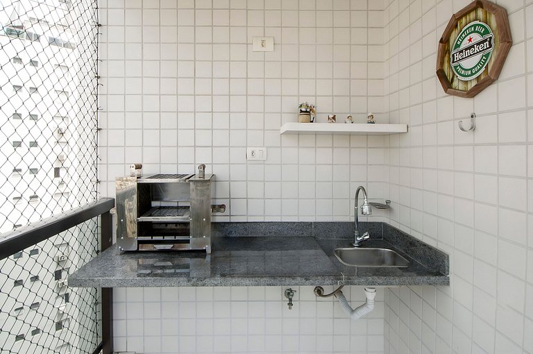 Apartamento de Luxo com Churrasqueira e 2 Vagas