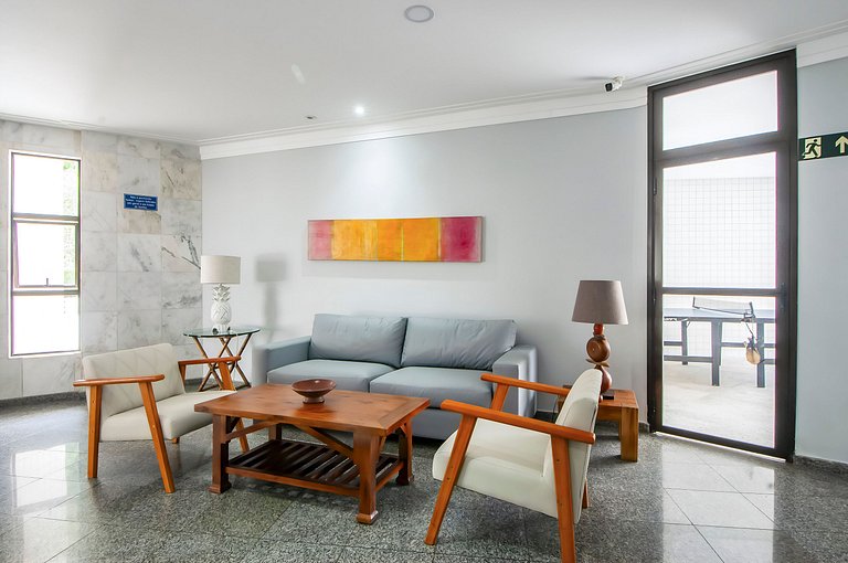 Apartamento de Luxo com Churrasqueira e 2 Vagas