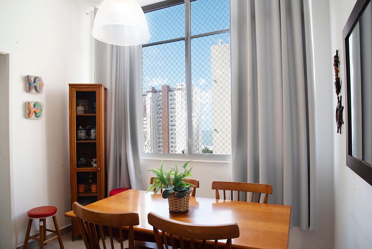 Apartamento Vista Mar nas Pitangueiras com 1 Vaga