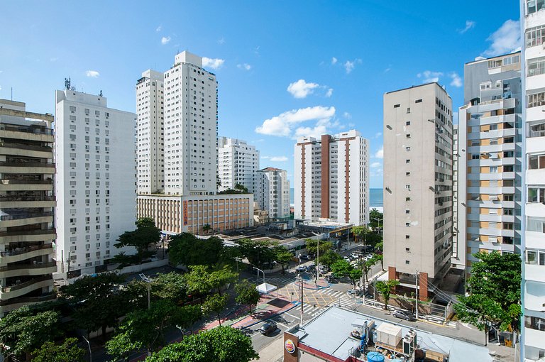 Apartamento Vista Mar nas Pitangueiras com 1 Vaga