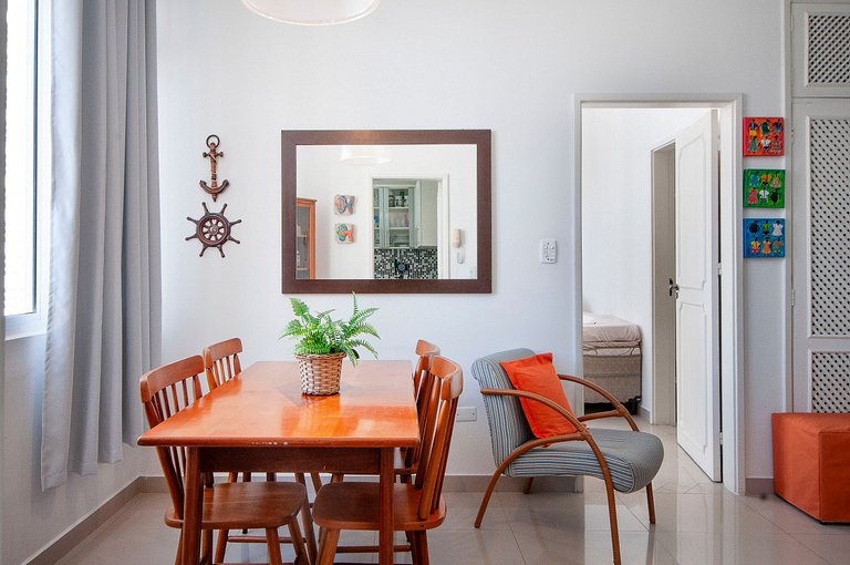 Apartamento Vista Mar nas Pitangueiras com 1 Vaga