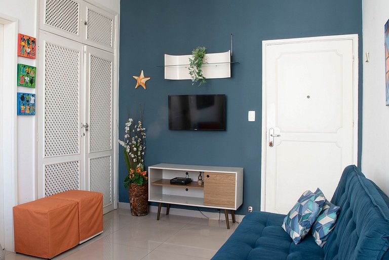 Apartamento Vista Mar nas Pitangueiras com 1 Vaga