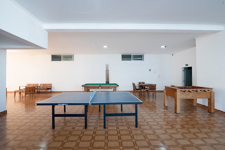Flat Confort para Família c/Piscina e Sauna-1 Vaga