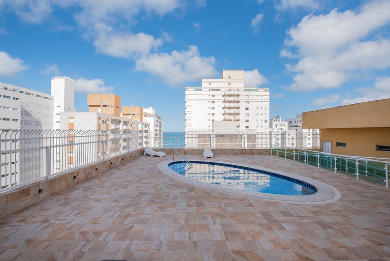 Flat Confort para Família c/Piscina e Sauna-1 Vaga