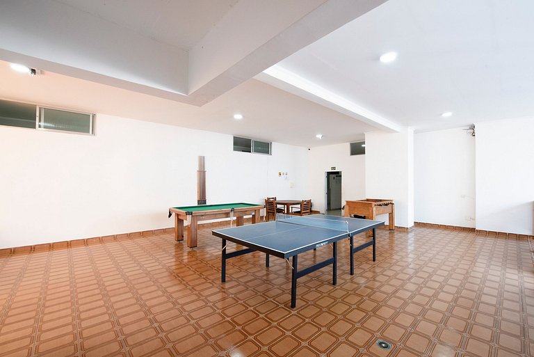 Flat Confort para Família c/Piscina e Sauna-1 Vaga