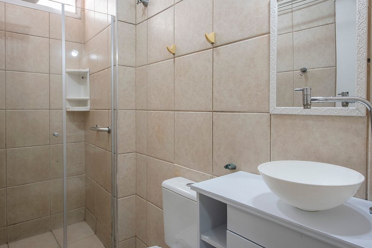 Flat Confort para Família c/Piscina e Sauna-1 Vaga