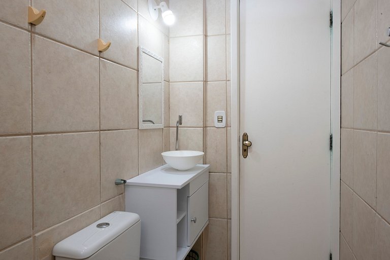 Flat Confort para Família c/Piscina e Sauna-1 Vaga