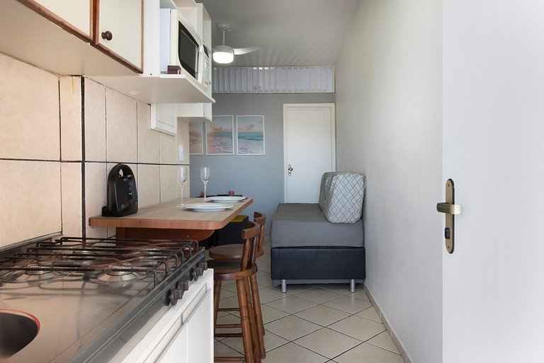 Flat Confort para Família c/Piscina e Sauna-1 Vaga