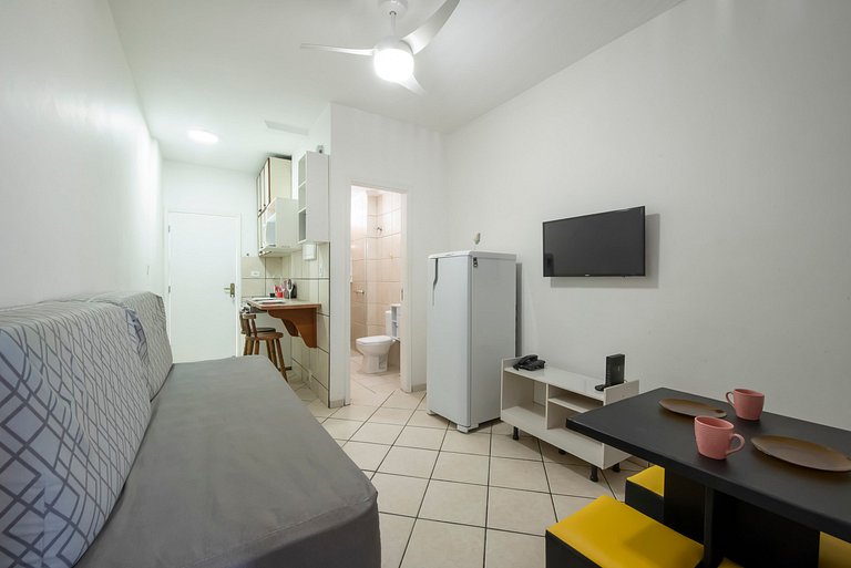 Flat Confort para Família c/Piscina e Sauna-1 Vaga