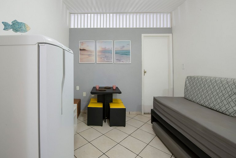 Flat Confort para Família c/Piscina e Sauna-1 Vaga