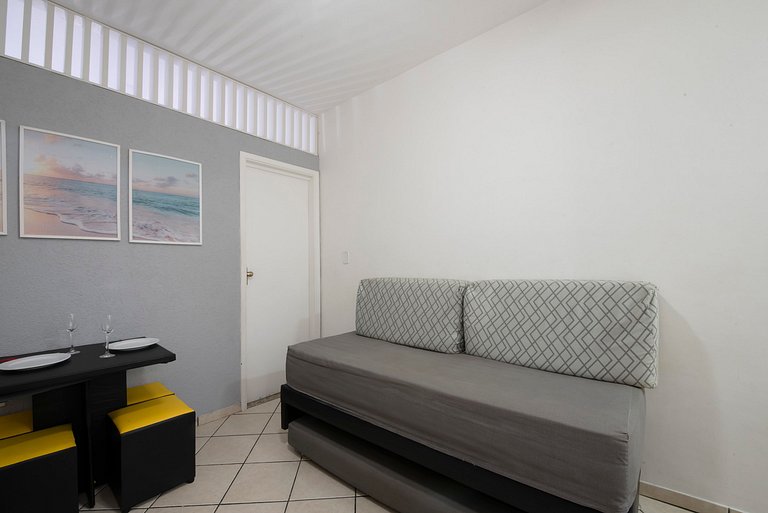 Flat Confort para Família c/Piscina e Sauna-1 Vaga