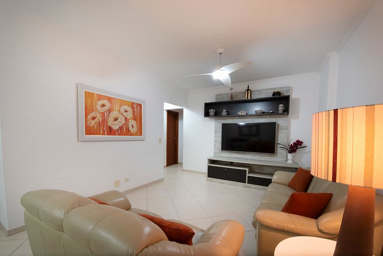 Lindo Apto com Varanda Gourmet Vista Mar - 2 Vagas