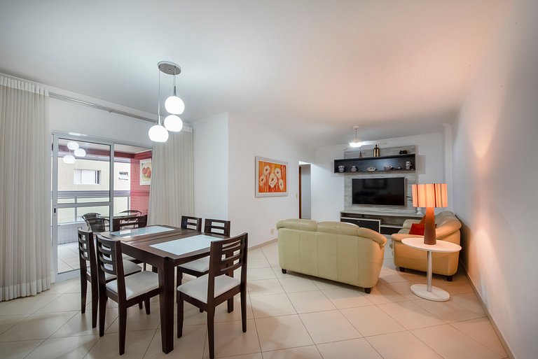 Lindo Apto com Varanda Gourmet Vista Mar - 2 Vagas