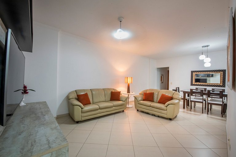 Lindo Apto com Varanda Gourmet Vista Mar - 2 Vagas