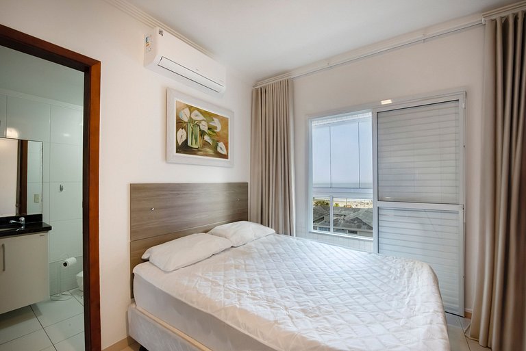 Lindo Apto com Varanda Gourmet Vista Mar - 2 Vagas