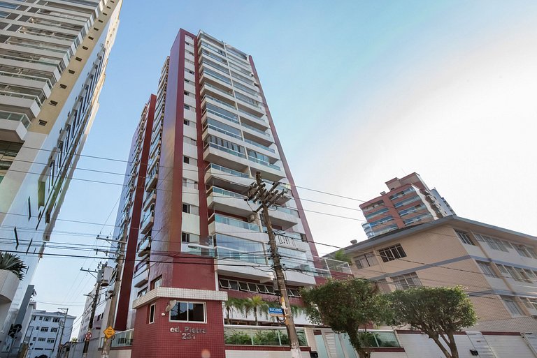 Lindo Apto com Varanda Gourmet Vista Mar - 2 Vagas