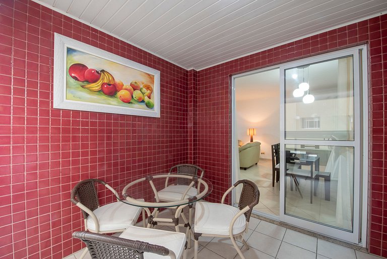 Lindo Apto com Varanda Gourmet Vista Mar - 2 Vagas